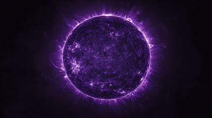 Purple glowing star image