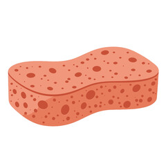 Simple Illustration Of A Red Sponge