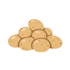 Pile Of Brown Potatoes