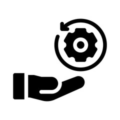 leadership glyph icon