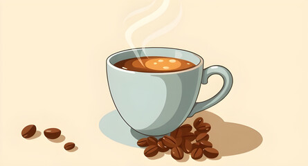 Obraz premium coffee illustration