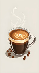 coffee cup cartoon