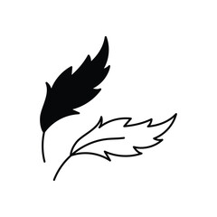 Obraz premium Feather Tickler Vector icon