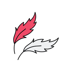 Feather Tickler Vector icon