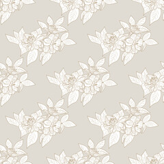 Floral pattern on a soft neutral background