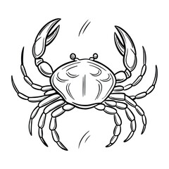 Crab Vector Icon Set – Cute and Realistic Crab Illustrations for Print & Digital Use, this high-quality Crab Vector Icon Set featuring cute, cartoon, and realistic crab designs. Perfect for beach. 
