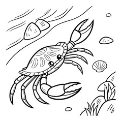 Crab Vector Icon Set – Cute and Realistic Crab Illustrations for Print & Digital Use, this high-quality Crab Vector Icon Set featuring cute, cartoon, and realistic crab designs. Perfect for beach. 