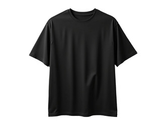 Black T-shirt, short sleeves, no background
