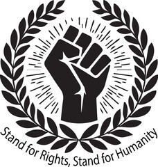 Human Rights Day vector art illustration