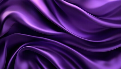 Fototapeta premium Purple silk drapes in flowing folds