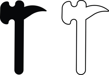 Repair tools and service icon set. Wrench, screwdriver and gear setting vector collection isolated on transparent background. Spanner perfect for diy crafting, and repair projects glyph symbol.