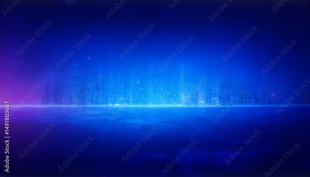 Poster abstract gradient background in shades of blue, creating a sense of depth and energy
