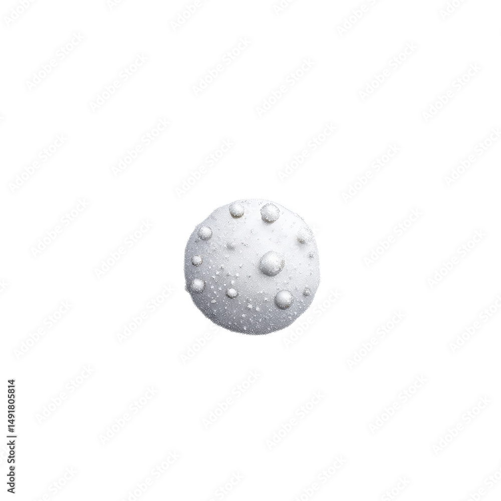 Poster close up macro shot of water droplets on a spherical surface abstract texture background