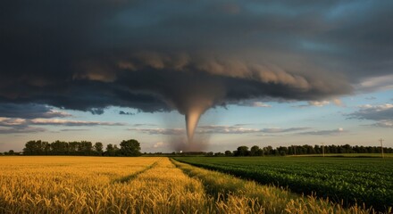 Extreme Weather Tornado Threatens Farmlandd