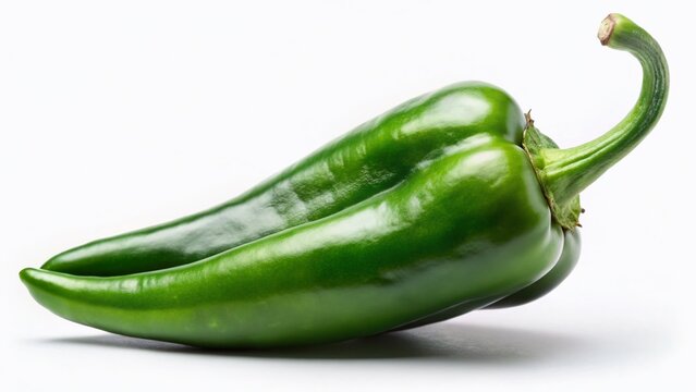 Isolated Anaheim Chili Pepper, Green Chili, Night Photography, Vegetable, Food