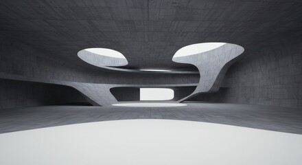 brutalism empty  abstract architecture building black and white