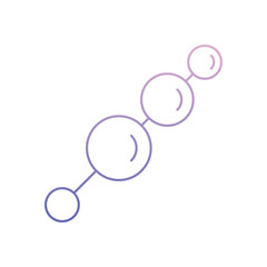 Anal Beads Vector icon