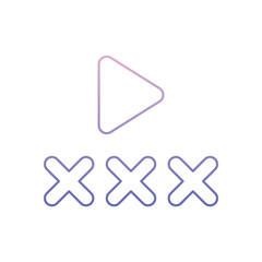 Adult Movie Vector icon