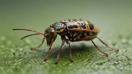 Close-up of a beetle on a leaf (1)