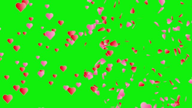 Lovely hearts animation video. 