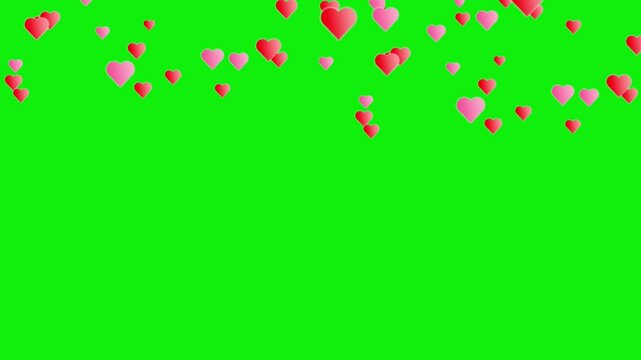 Lovely hearts animation video. 