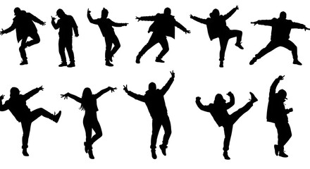 Kinetic Silhouettes: A Dance of Joy