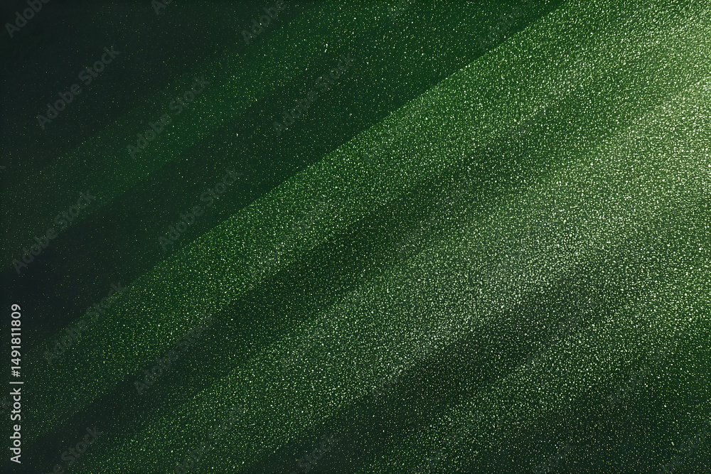 Poster abstract green glitter background with diagonal light rays and gradient effect for creative designs 
