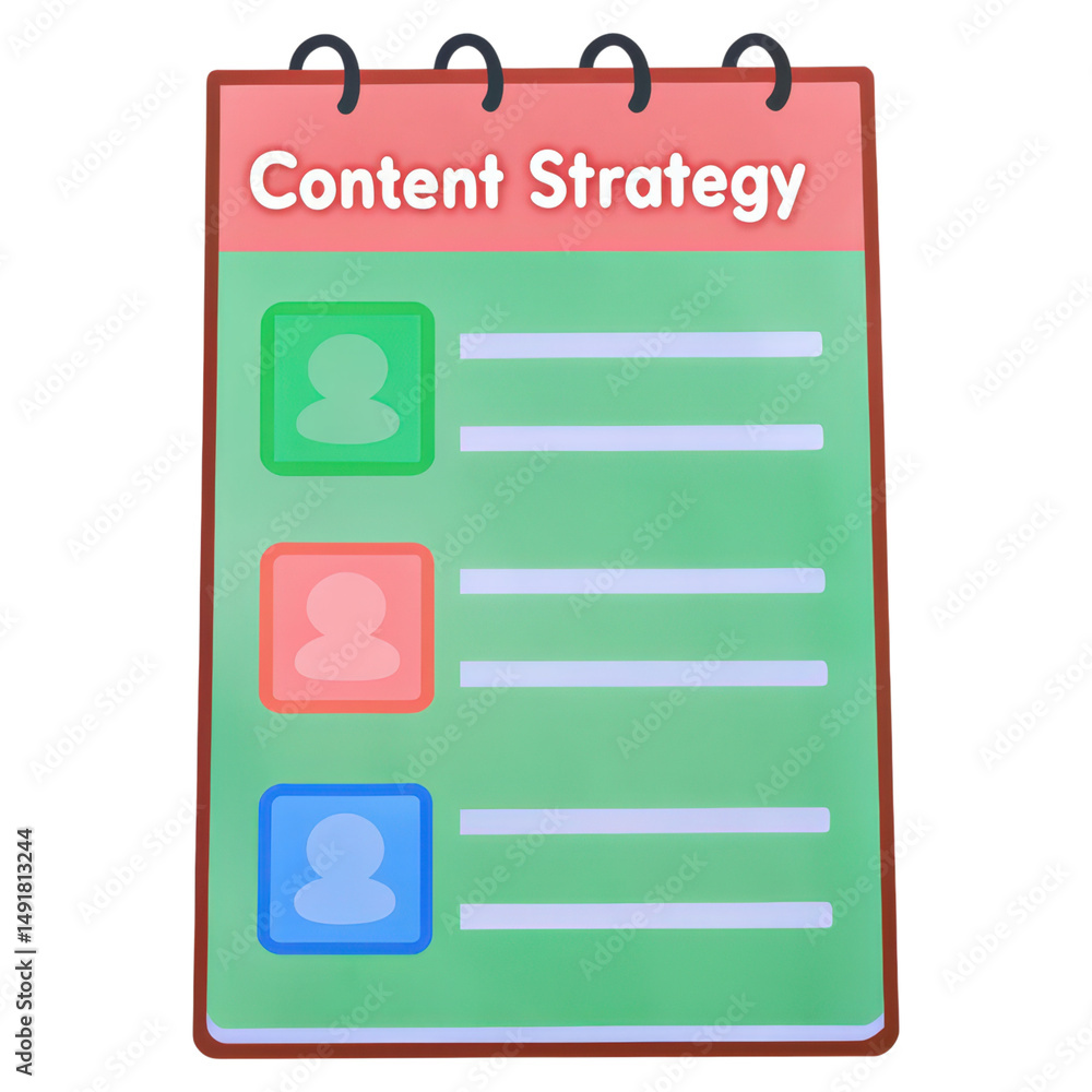 Poster a notepad with 