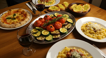 Italian Feast: Pizza, Pasta & More!