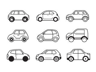 Fototapeta premium Stylish car line art vector for creative graphic use