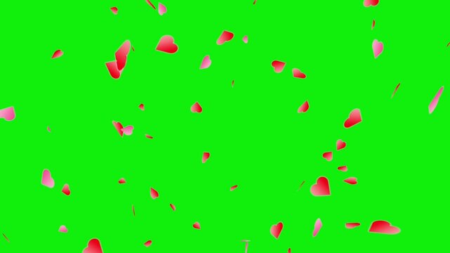 Lovely hearts animation video. 
