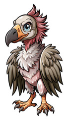 eagle cartoon isolated on white background