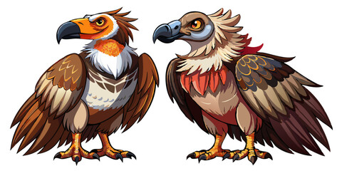 Obraz premium eagle with red plumage predatory birds