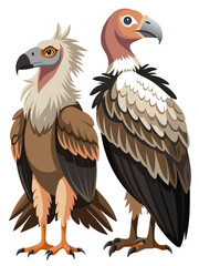 vulture isolated on white background