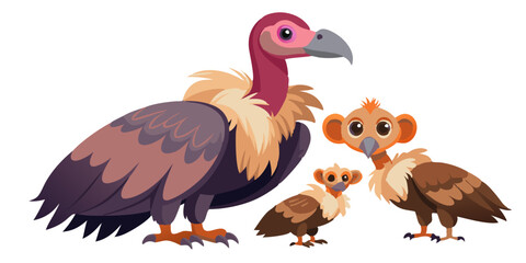 vulture isolated on white background