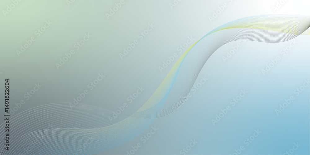 Poster a colorfull webline and valleys is featured in an abstract background illustration