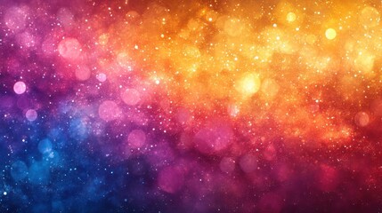 Naklejka premium Colorful bokeh lights background, abstract texture, festive backdrop, holiday design