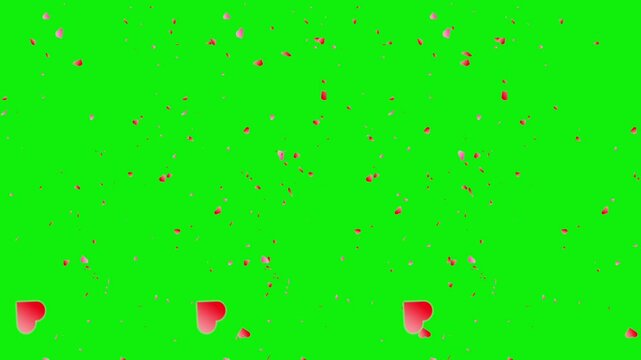 Lovely hearts animation video. 
