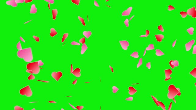 Lovely hearts animation video. 
