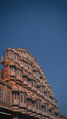 beautiful hawa mehal side view with clear sky