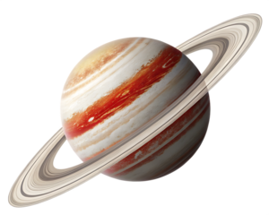 Jupiter planet on white background, PNG