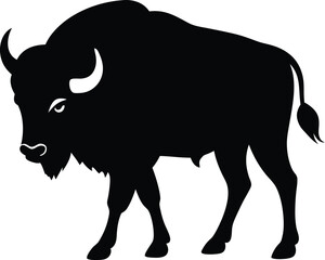 vector illustration of a bull