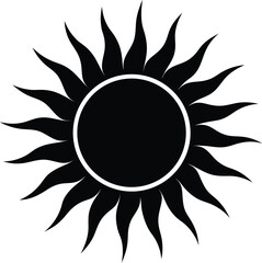 abstract sun icon