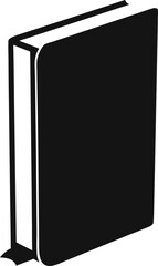 black book isolated on white