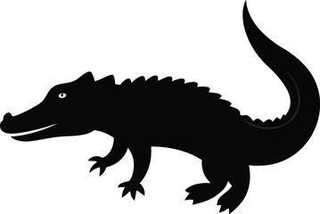 vector illustration of a crocodile