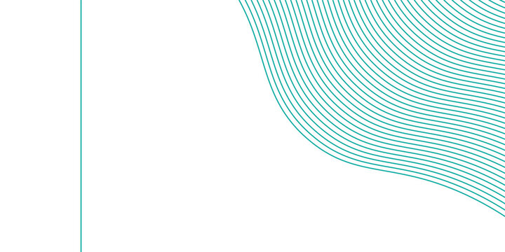 Abstract background with wavy blue lines on a white background. The blue lines create a flowing, textured pattern on the white surface.