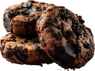 Chocolate Chip Cookies with Crumbs and Texture