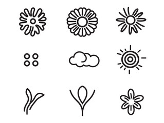 Allergy alert icon line art vector design for stock