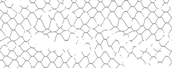 PrintMesh texture for fishing net. Grunge pattern for sportswear or soccer goal, volleyball net, basketball hoop, hockey, athletics. Grunge background. eps10