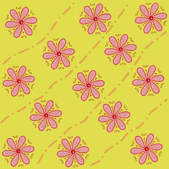 seamless pattern with flowers